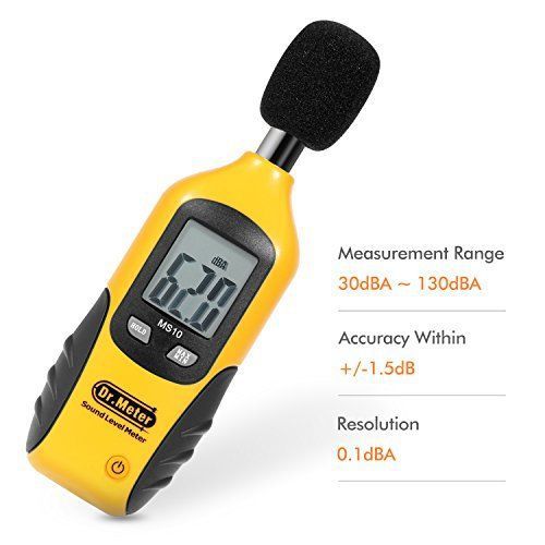 Dr.Meter MS10 Digital Decibel Sound Level Meter Tester 30 dBA - 130 Measurement