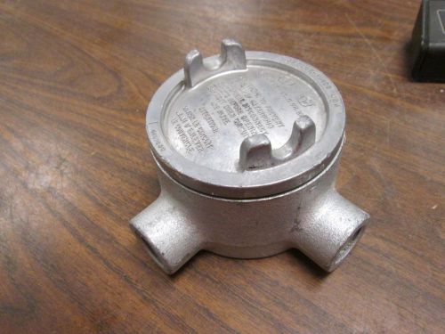 Crouse-Hinds Explosion Proof Condulet GUAL 16 Size: 1/2&#034; 2-Way Used