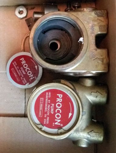 Two used procon pumps 104B240F11XX, for parts. (need to be repaired)