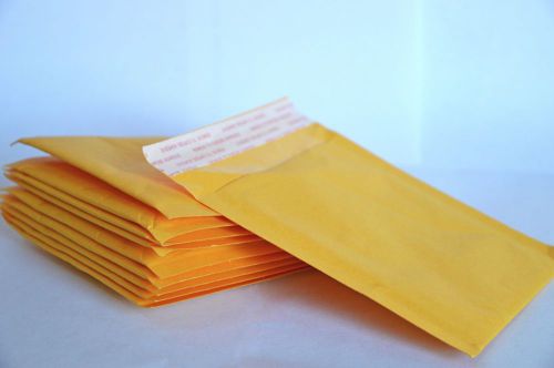 Small 5&#034; x 5&#034; Self Sealing Bubble Mailers Padded Kraft Envelopes Yellow 10x Pcs