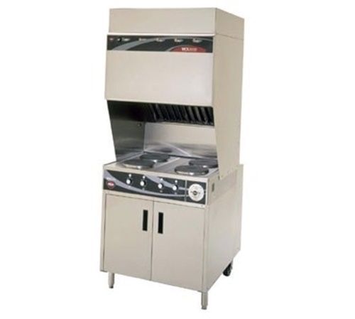 Wells wv-4hf vcs2000 ventless cooktop electric (4) french plates cabinet... for sale