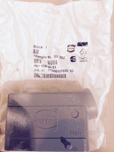 Free cord grip with Harting 09300161520 Han 16B-gs-21 Side Entry Hood - NEW