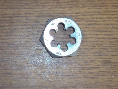 NEW VERMONT AMERICAN 18 MM METRIC HEXAGON HEX THREADING DIE 18-2.50