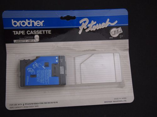 Brother Tc-20 0.47-Inch Black On White Tape for Pt-6 8 10 12 15 20 150 170