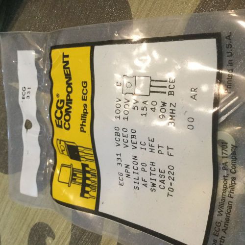 ECG331 Original New Philips Transistor NPN VCE0 100V electronics repair
