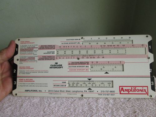 Amplifonix Vintage Amplifier Performance Calculator