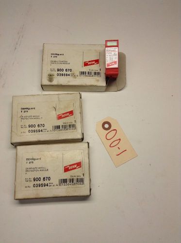 3 NEW DEHNguard Protector Modules, Model T275, Part No. 900 670