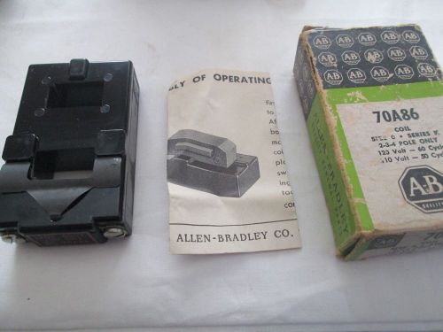 Allen Bradley 70A86 Size O Series K 2-3-4 Pole Only 120 Volts 60 Hz NEW IN BOX!