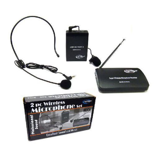 Wireless Microphone w/ Headset &amp; Receiver,Microphone Receiver