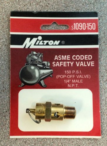Milton Industries Inc S-1090-150 ASME Safety Valve 1/4&#034; NPT 150 PSI