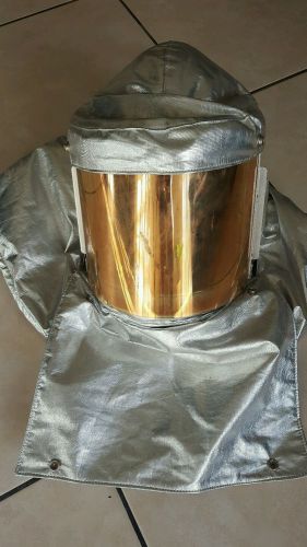 * ALUMINIZED PROXIMITY FIREMAN&#039;S HOOD w/ LIFT-UP VISOR