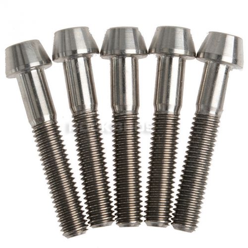 Rockbros Titanium Ti Bolt Screw Conical Head for Headset M6 x 35mm 5pcs