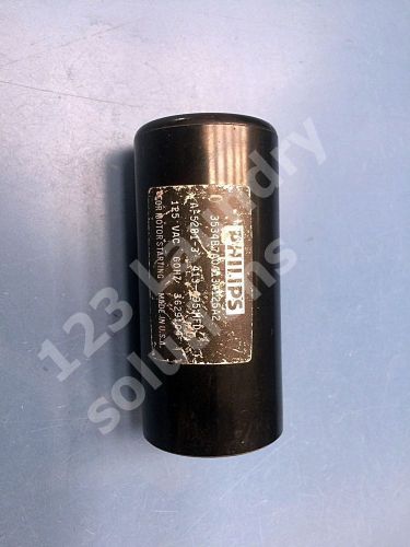 Washer front load capacitor a-5281-3 philips 413-495 mfd 125 vac for sale