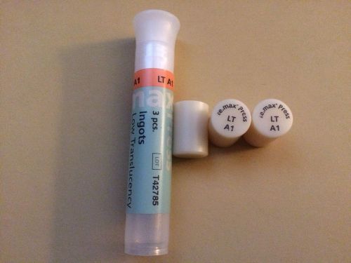 Ivoclar Vivadent e.Max Press LT A1 Low Translucency QTY 3 Large Ingots