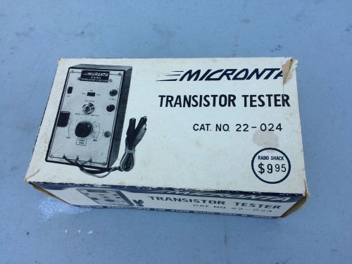 Vintage Micronta Transistor Tester 22-024