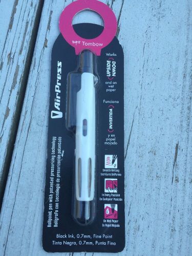 Tombow AirPress Black Ball Point Pen 75135 Fine 0.7mm Tip, Writes Upside Down