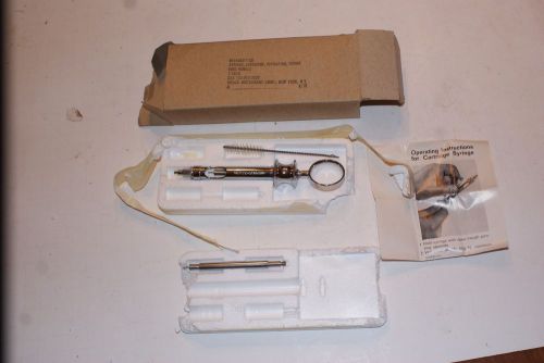 Vintage HOLCO  Dental Instrument Aspirating Syringe cartridge type Stainless