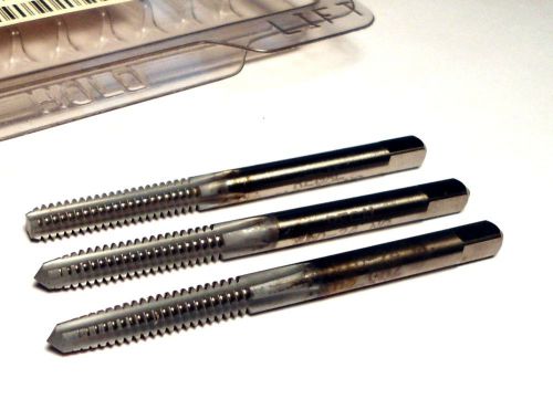 Chrome hand tap set #10-24 4fl hss bottoming, plug, &amp; taper unc h2 [587] for sale