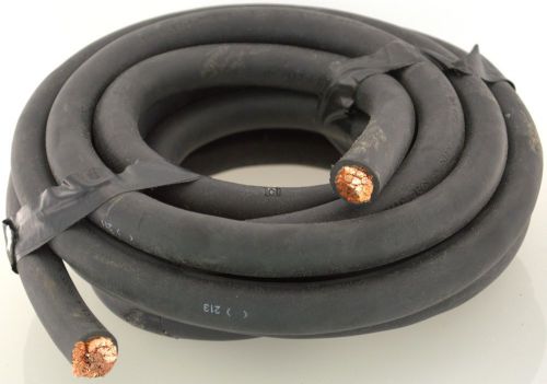 15&#039; 4/0 welding cable black usa made flex-a-prene off road truck leads for sale