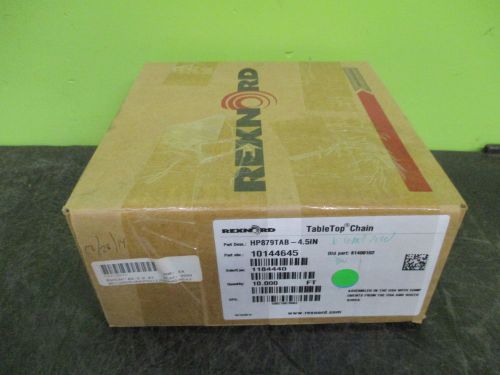 REXNORD HP879TAB-4.5IN TABLETOP CHAIN 10 FEET *NEW IN BOX*