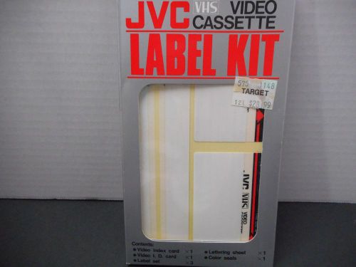 Vintage JVC Video Label Kit VHS labels