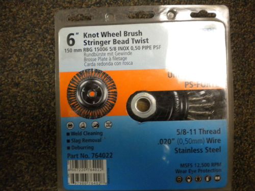 STAINLESS KNOT WIRE WHEEL 6&#034; STRINGER BEAD TWIST LOT OF 3