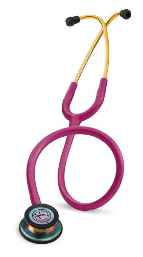 3M Littmann Classic III Stethos Raspberry Tube/Rainbow New 5806-5 Years Warranty
