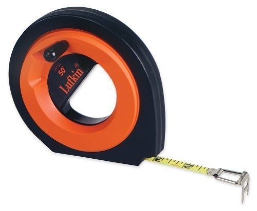 Lufkin hyt50cme 3/8&#034; x 164&#039; hi-viz orange speedwinder steel long tape measure for sale