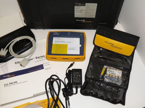 New!! fluke networks etherscope™ 700 series ii network assistant with hard case for sale