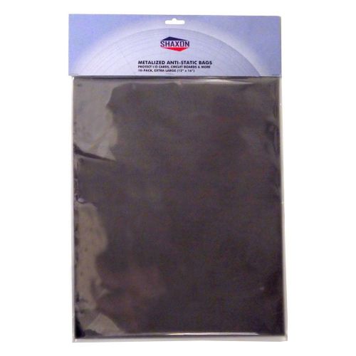 Shaxon SHX-1473 Metalized Anti-Static Bags 12&#034; x 16&#034; (Pack of 10)