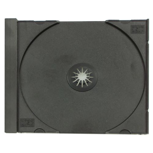 50 - BLACK SINGLE CD 1-CD DVD JEWEL CASE TRAYS - TRAYS ONLY - BLACK