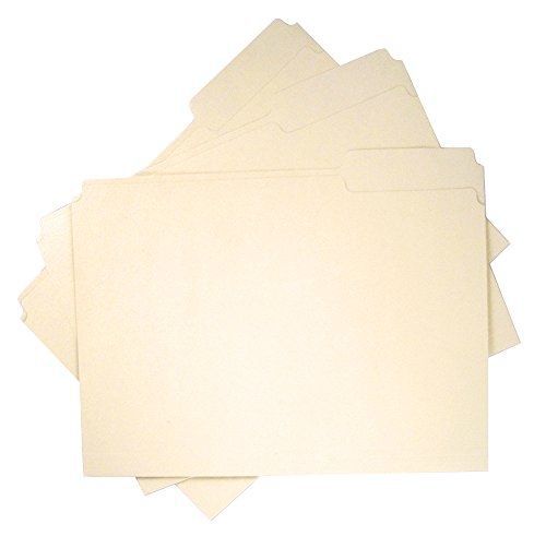 Saunders US-Works File Folder, 1/3 Cut, Letter Size, Manila, Pack of 100 (33561)