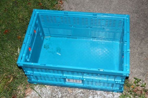 Commercial quality collapsible storage bin- stacking- 5 available for sale