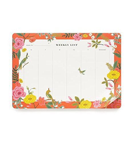 Rifle paper co weekly desk pad shanghai stationary planner office mouse pad for sale
