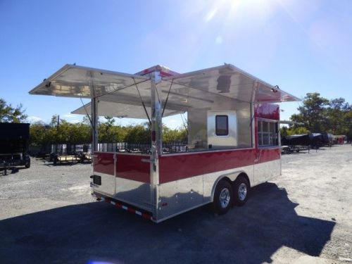 Concession Trailer 8.5&#039; x 20&#039; Red Catering Event Trailer