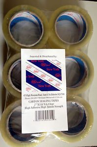 2&#034;x110 carton sealing tapes 72 rolls per box Clear or Brown