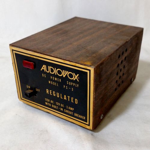 NOS Audiovox PS-3 DC Power Supply 12V 3A