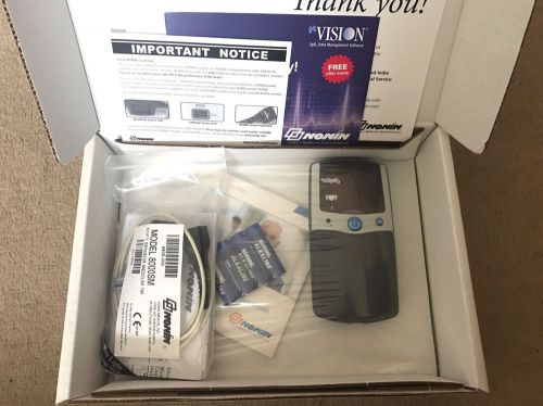 Nonin 2500 palmsat hand held pulse oximeter &amp; carry case - brand new in box for sale