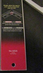 Starrett 505A-12 ProSite Protractor Made In USA CONSTRUCTION  PRO-TOOL