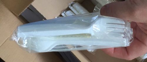 Two Packages Of 100 white small plastic forks 4 inch long