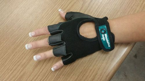 MechPro Grips Protective Fingerless Gloves, 12 Pair
