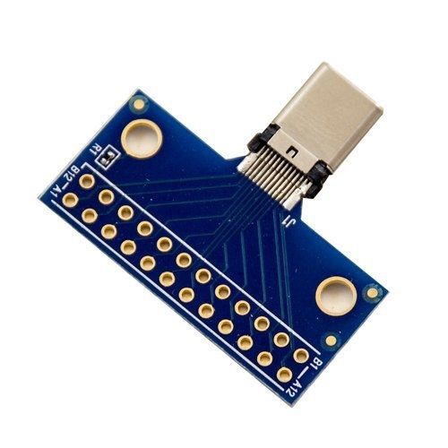Saiko Systems Ltd. USB Type C Male Plug Breakout board