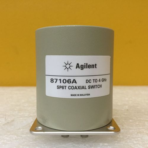 Agilent / HP / Keysight 87106A, DC to 4 GHz, 1 W CW, 100 dB, SMA (F) Coax Switch