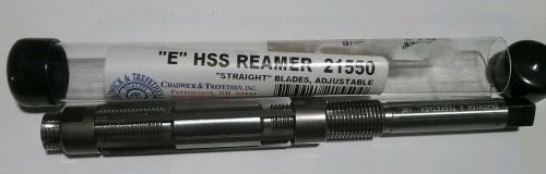 E HSS Reamer 21/32 to 23/32 Chadwick &amp; Trefethen 21550 New