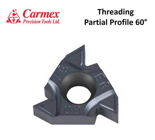 5 pcs. CARMEX Carbide Threading Inserts Partial Profile 60° BMA Type B