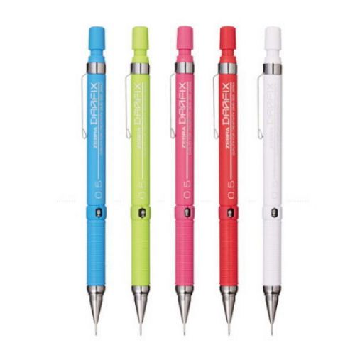 5 choice zebra drafix f mechanical pencil drafting 0.5mm 5 colors japan for sale