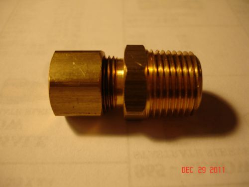 Compression brass fitting 3/8&#034; od tube x 3/8&#034; npt male pipe for sale
