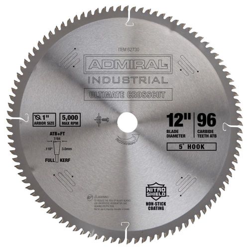 ADMIRAL 12&#034; 96 Tooth 1 in. Arbor 5000 RPM Finishing Crosscut Circular Saw Blade