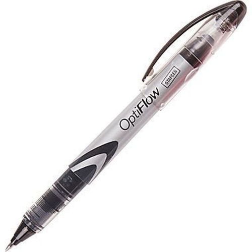 Staples OptiFlow Rollerball Pens Fine Point Black 1 Dozen 12 Black