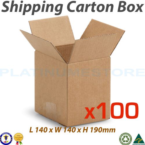 100 x Mailing Box 140x140x190mm Strong Cardboard Post Shipping Carton FREE POST